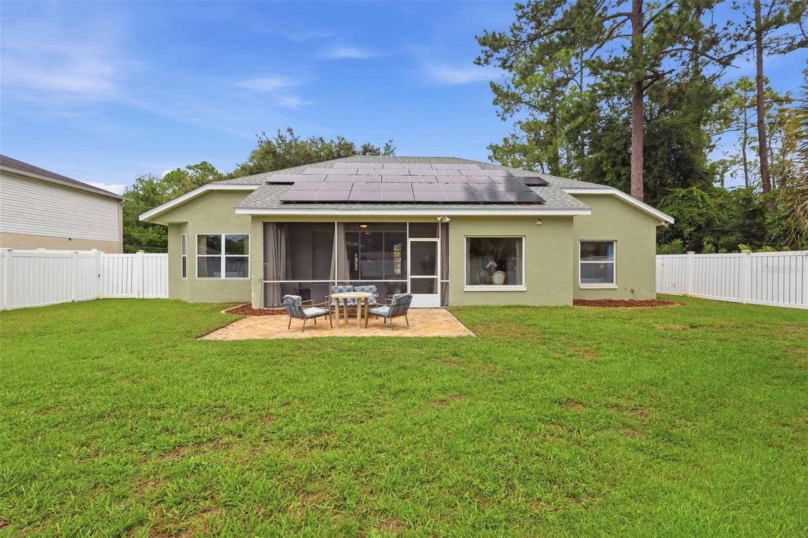 This huge backyard leaves plenty of room to roam!