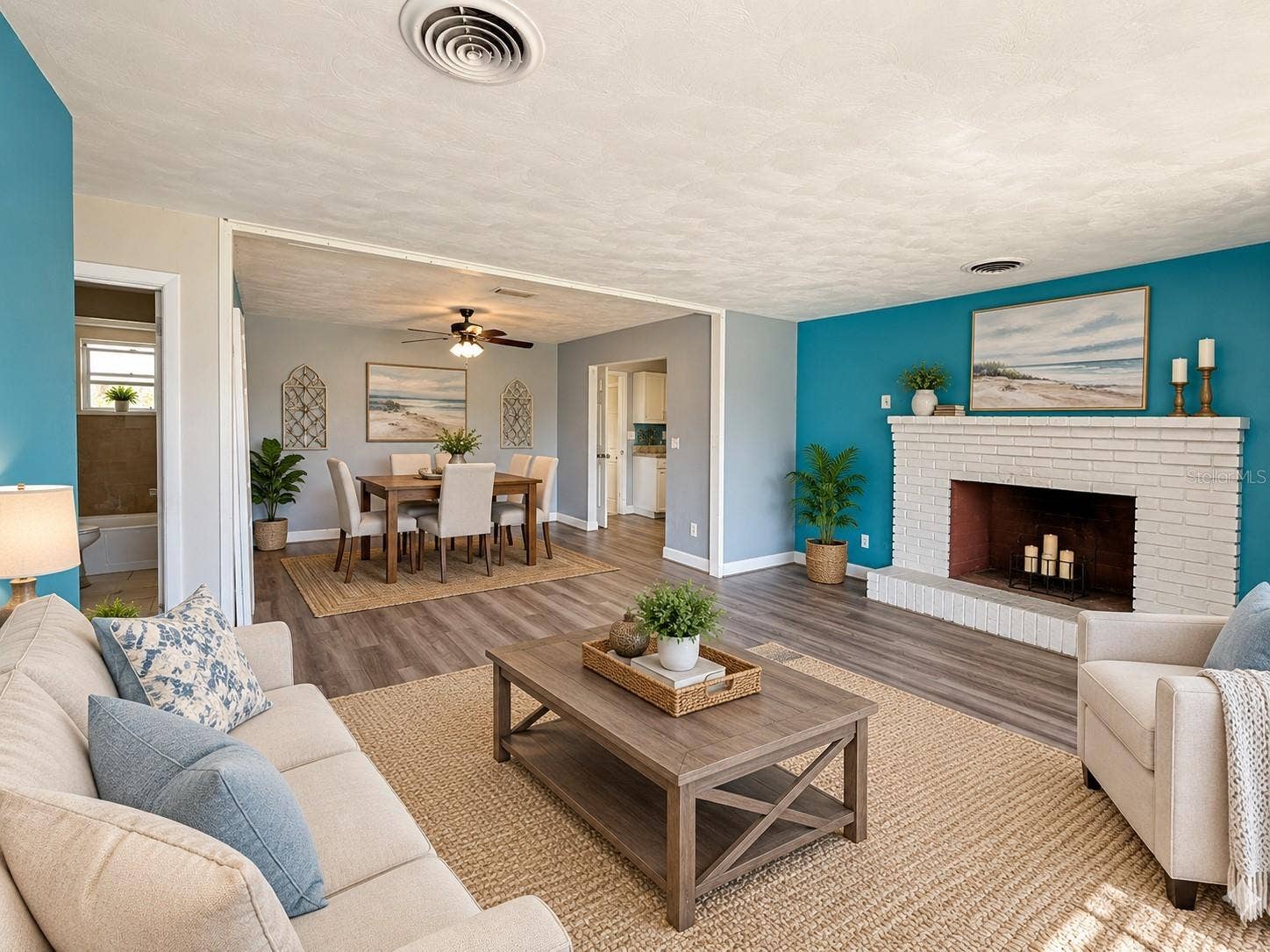 1102 OLD KINGS ROAD, Daytona Beach, FL 32117 Virt Stage Living Room