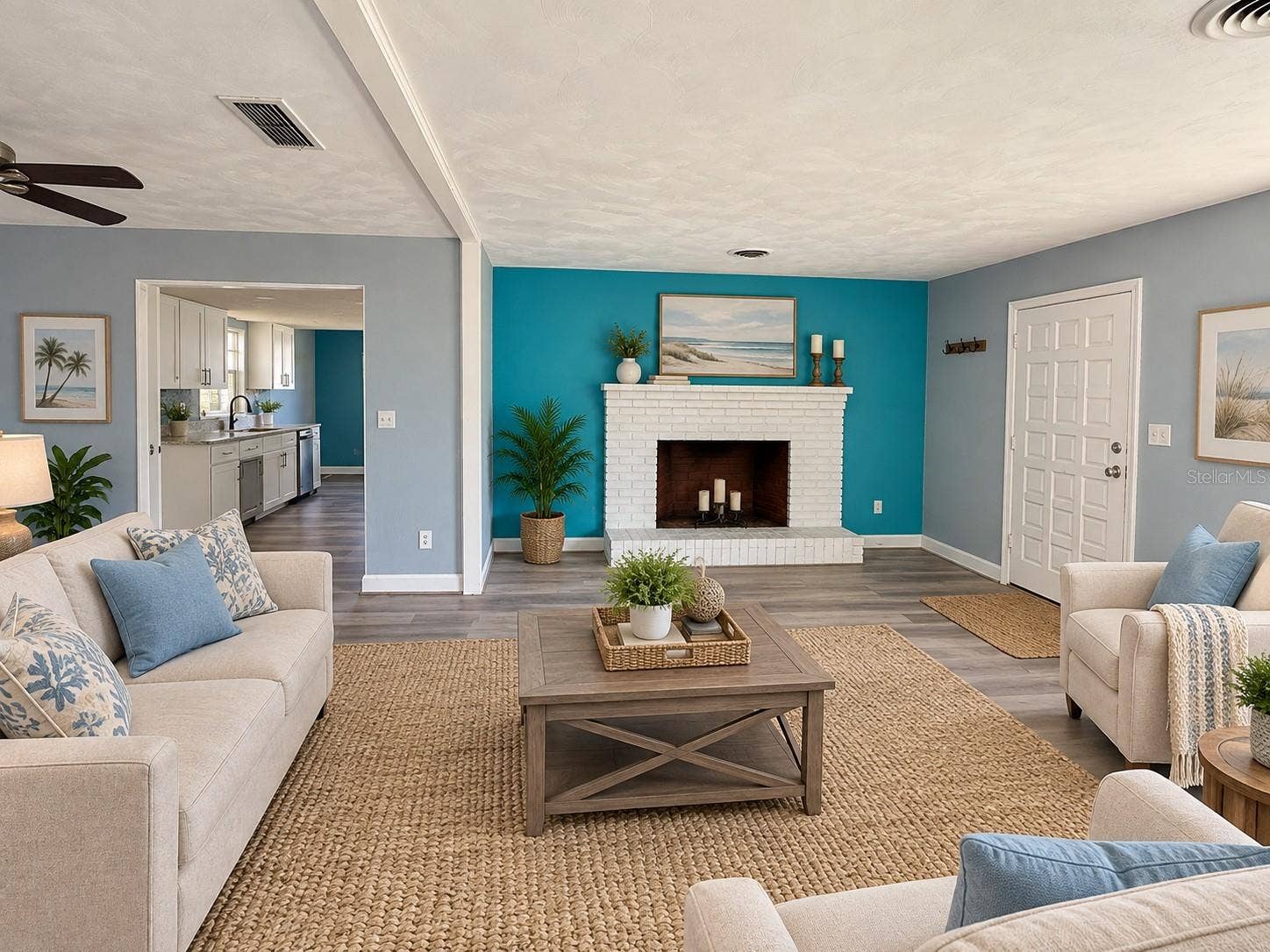 1102 OLD KINGS ROAD, Daytona Beach, FL 32117 VS Living Room