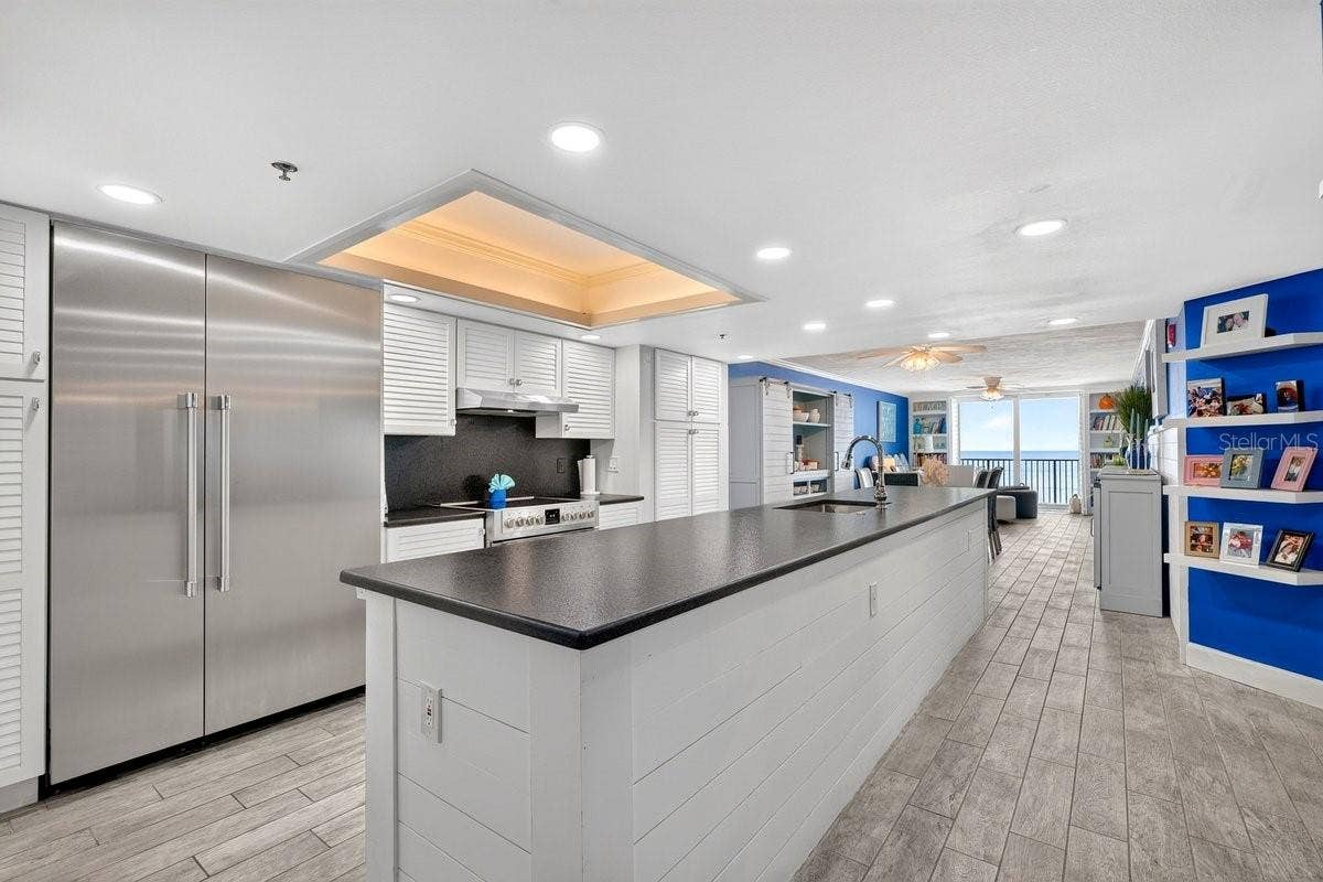 3797 S ATLANTIC AVENUE, #202, Daytona Beach Shores, FL 32118 Ocean View From The Kitchen