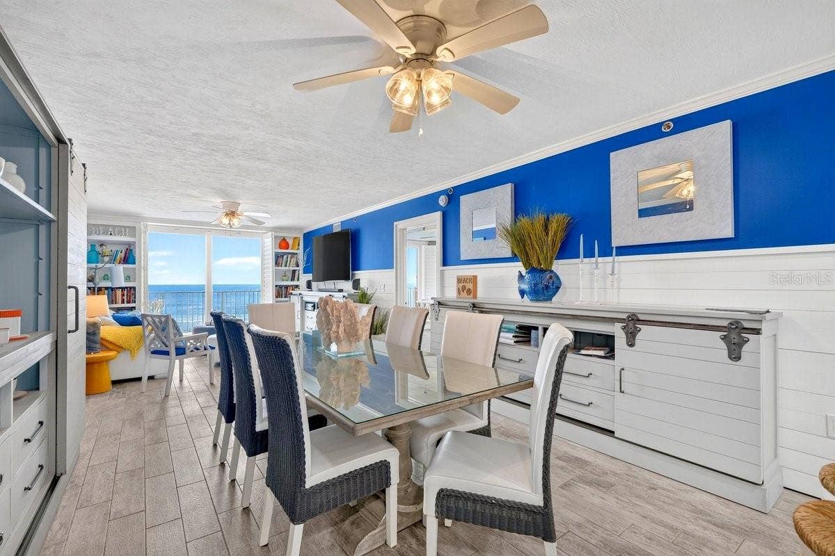 3797 S ATLANTIC AVENUE, #202, Daytona Beach Shores, FL 32118 Ocean View From The Dining Area