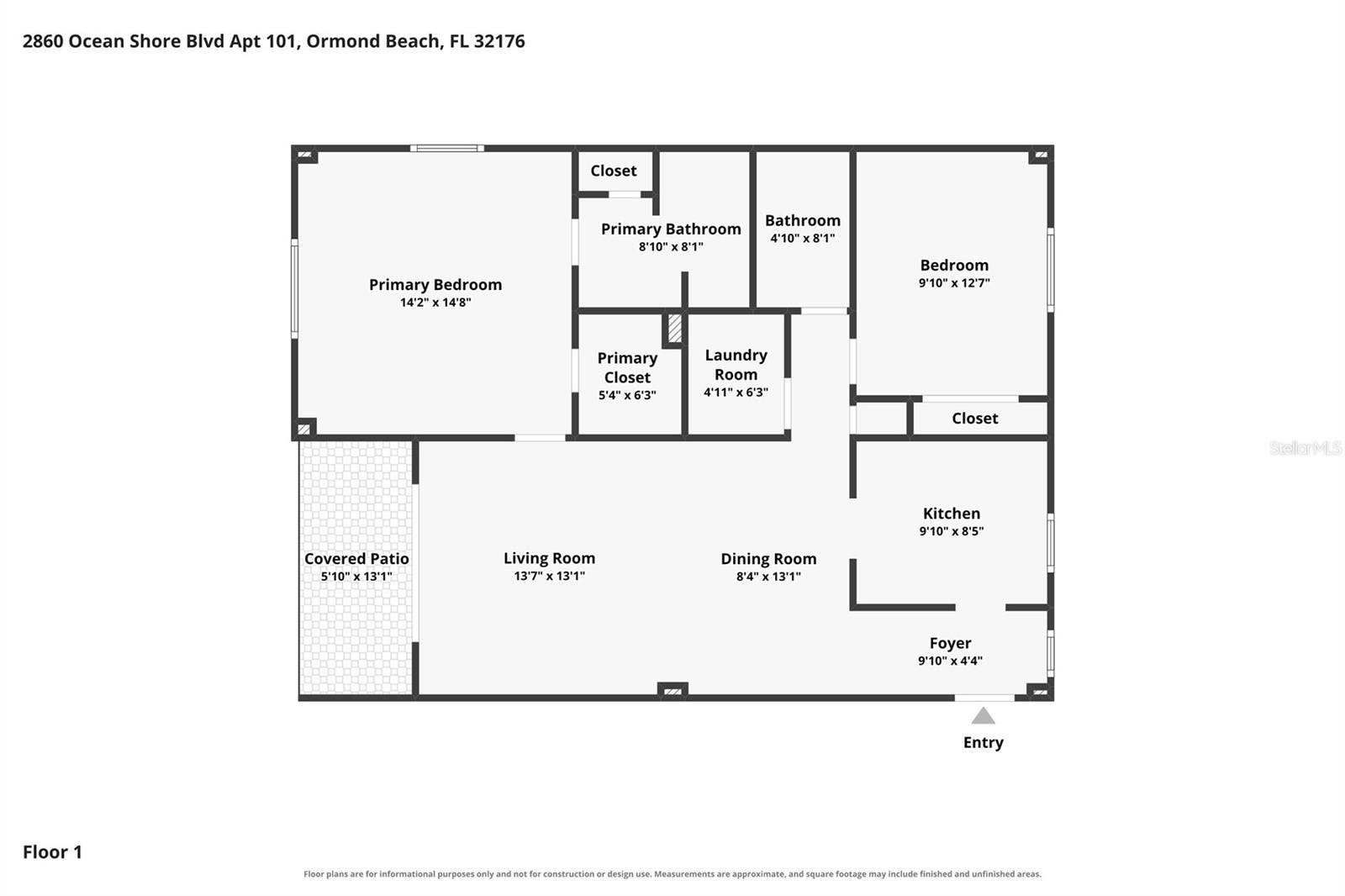 2860 OCEAN SHORE BOULEVARD, #1010, Ormond By The Sea, FL 32176
