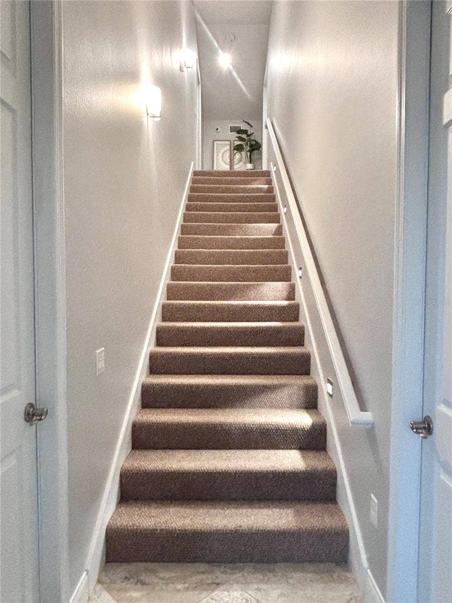 1701 TIMBER EDGE DRIVE, Deland, FL 32724 Stairs up to private suite/bedroom 6