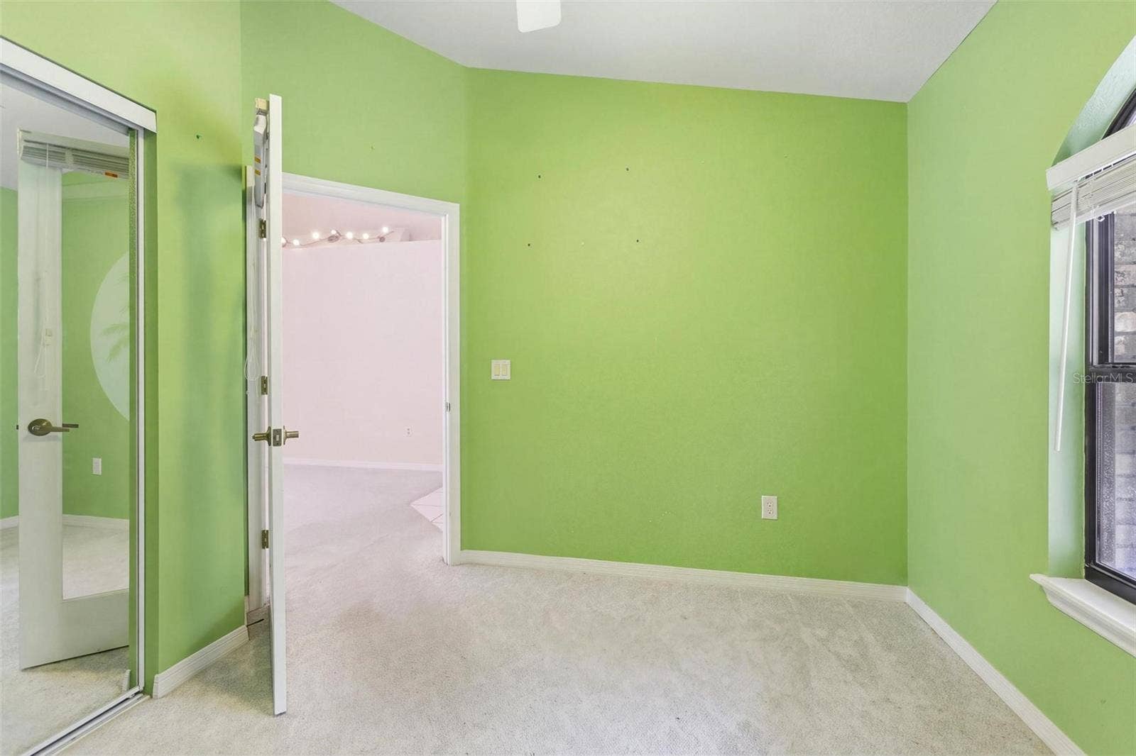 Bedroom #3/office with closet.