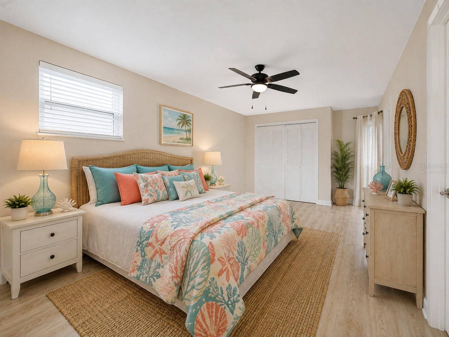 22 PLAZA DRIVE, Ormond Beach, FL 32176 Virtually staged 1st primary bedroom