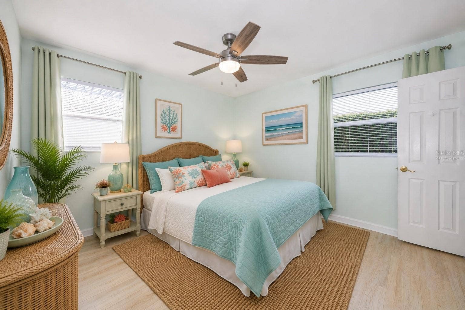22 PLAZA DRIVE, Ormond Beach, FL 32176 Virtually staged 2nd primary bedroom