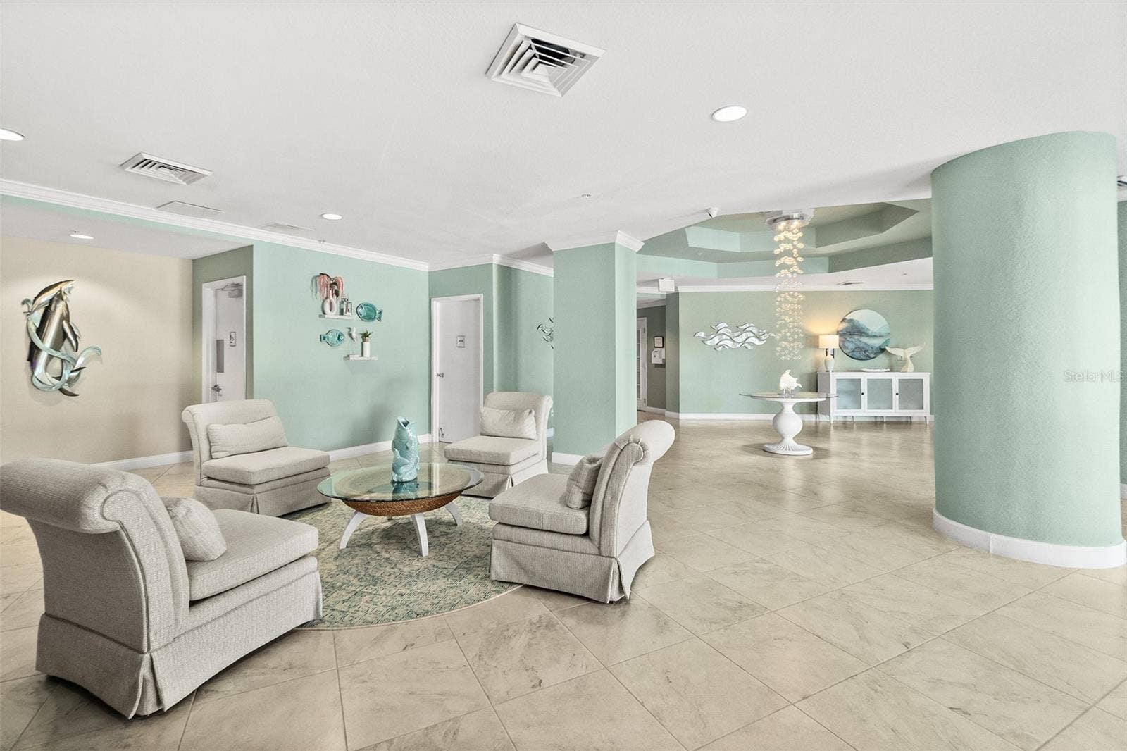 Coastal inspired lobby