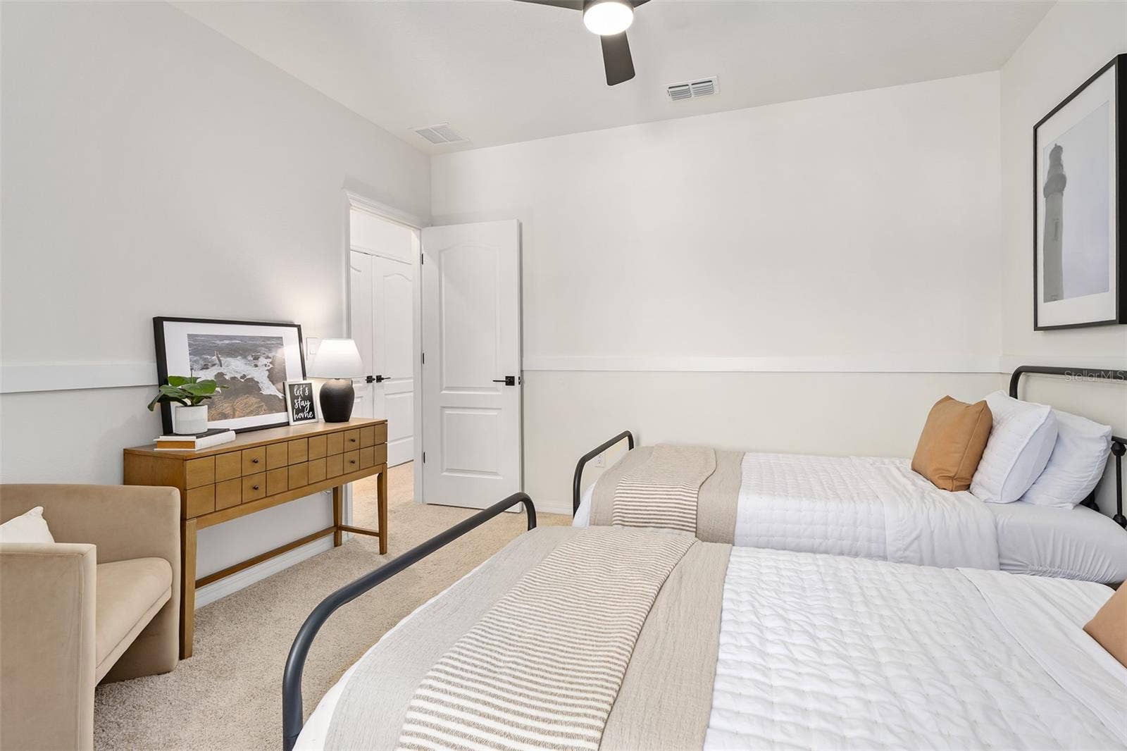 166 REENA DRIVE, Daytona Beach, FL 32117 Bedroom 2, ceiling fan added