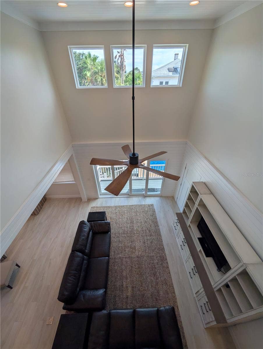 414 JESSAMINE BOULEVARD, Daytona Beach, FL 32118 Main House...looking down at living room from 2nd floor