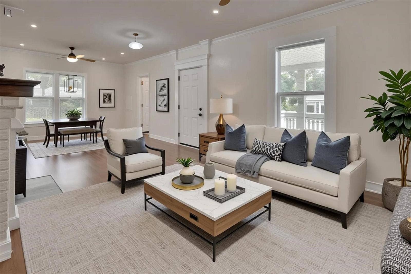 903 E NEW YORK AVENUE, Deland, FL 32724 VIRTUALLY STAGED DOWN LIVING RM