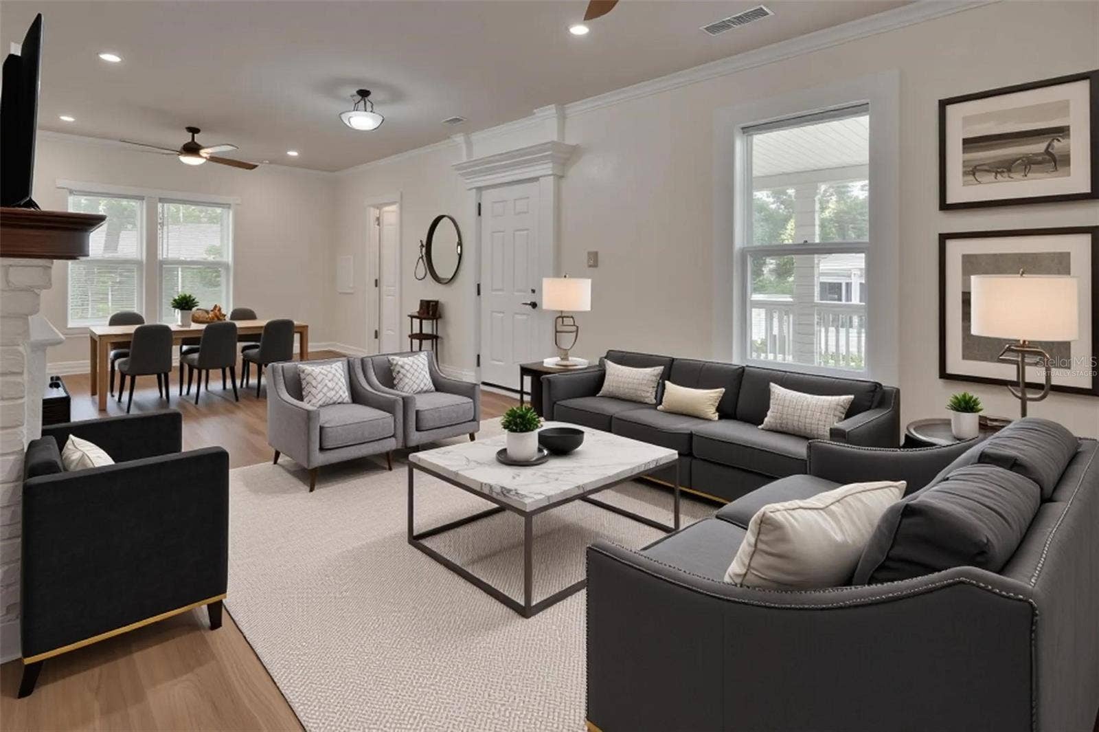 903 E NEW YORK AVENUE, Deland, FL 32724 VIRTUALLY STAGED DOWN LIVING RM