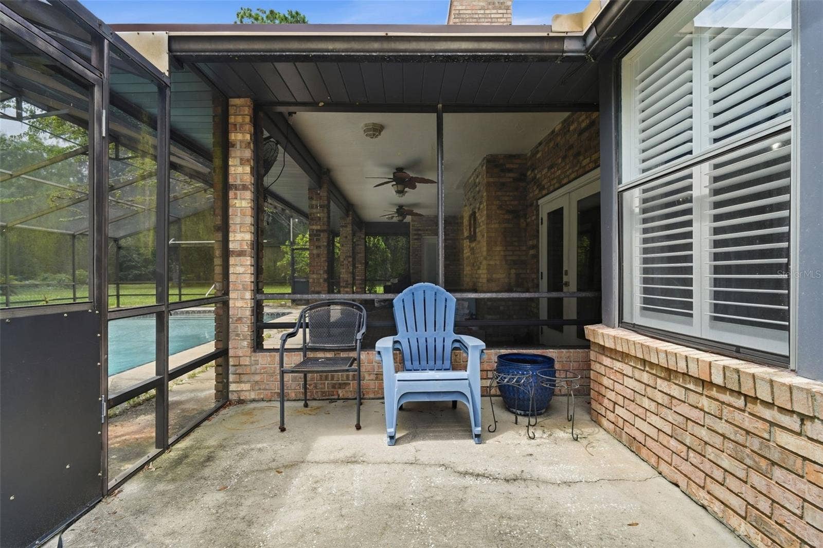 1530 W BERESFORD ROAD, Deland, FL 32720 UNCOVERED BACK PATIO