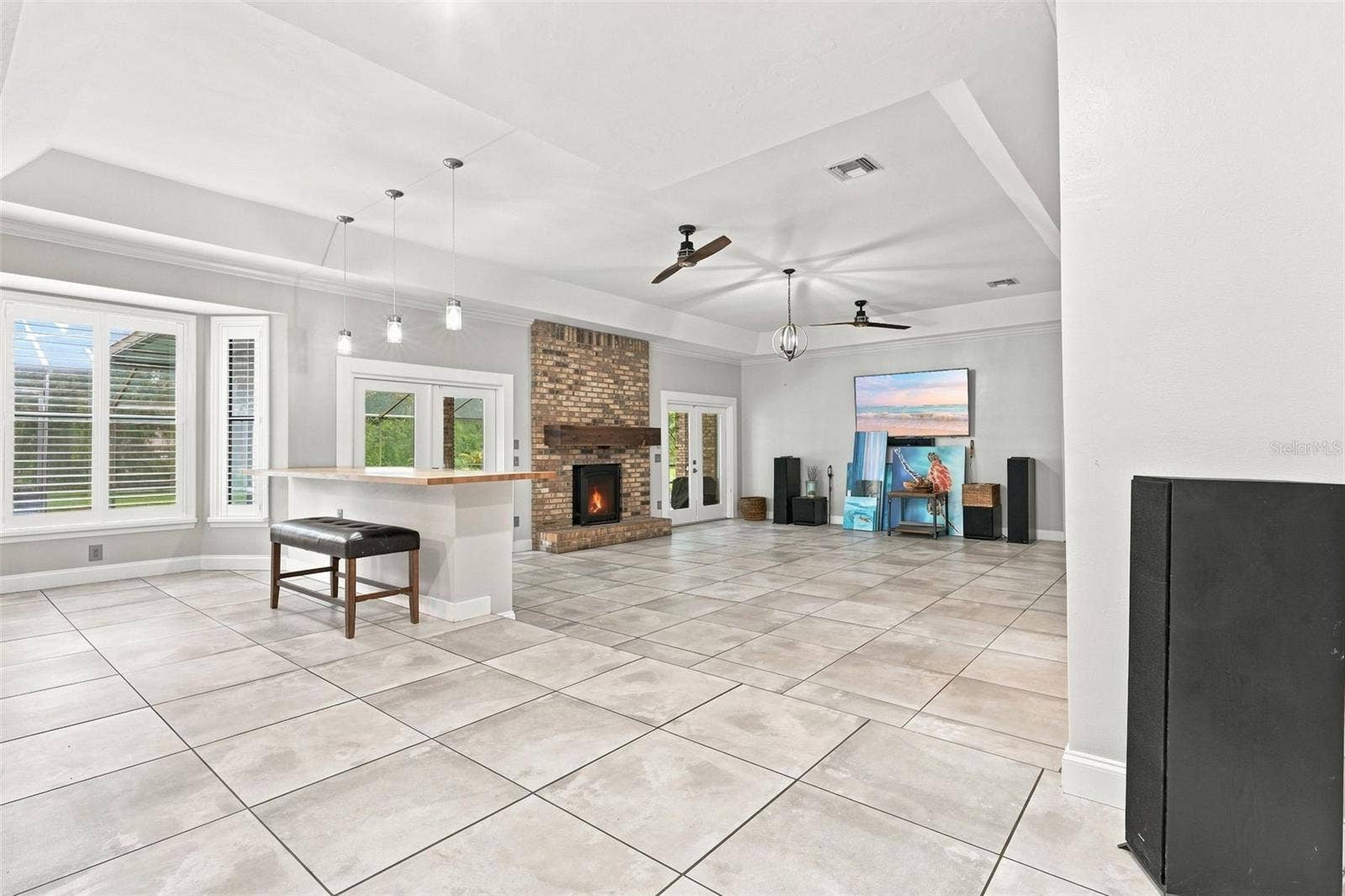 1530 W BERESFORD ROAD, Deland, FL 32720 LIVING ROOM VIEW FROM DINING AREA