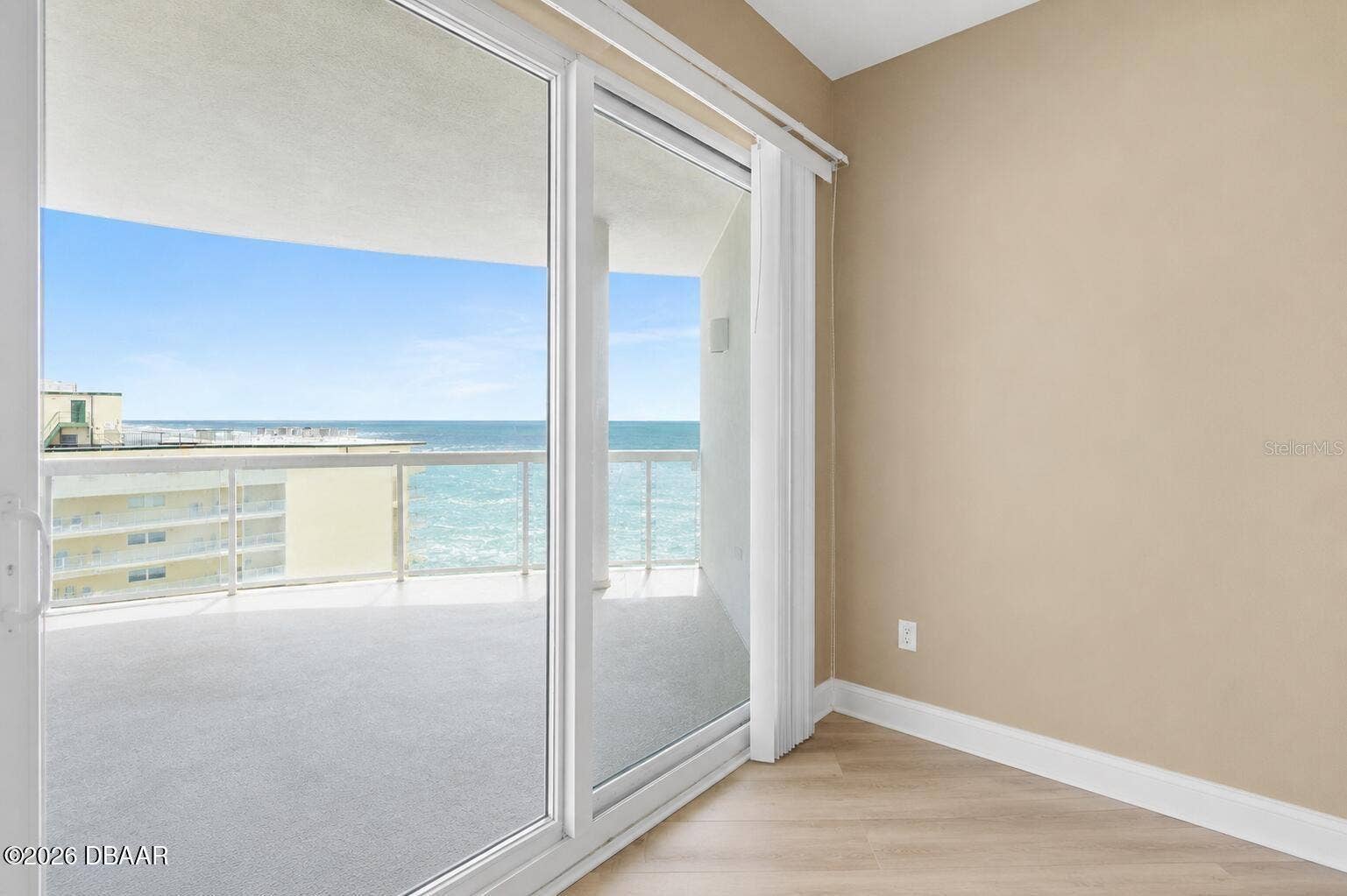 3703 S SOUTH ATLANTIC AVENUE, #1004, Daytona Beach Shores, FL 32118 Bedroom #2 balcony access
