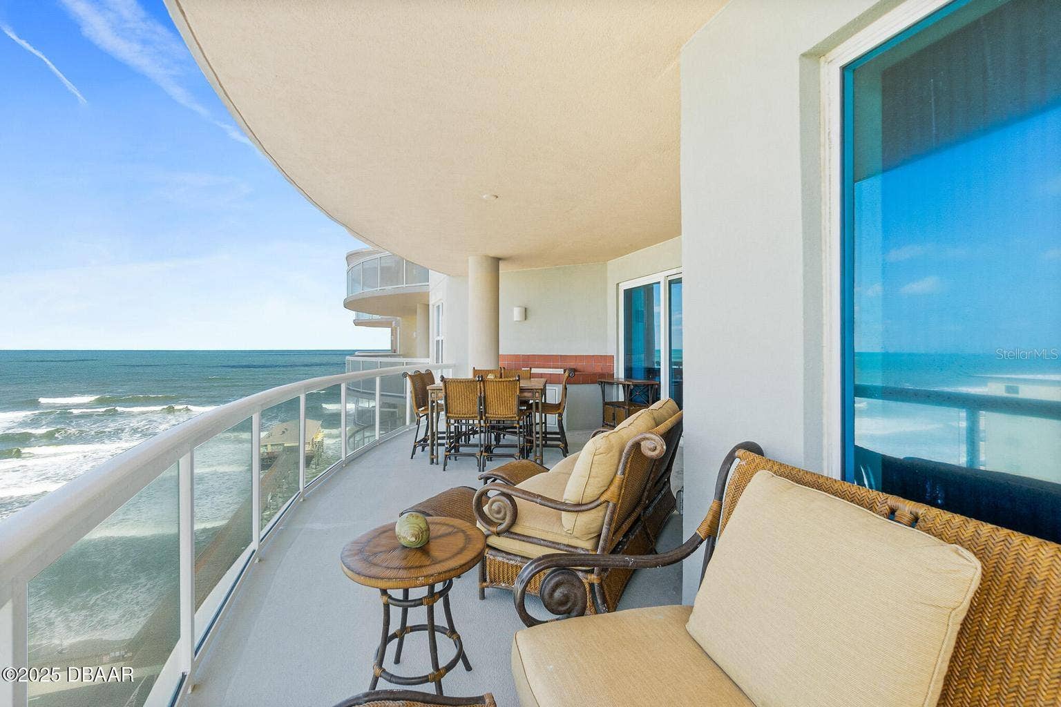 3703 S SOUTH ATLANTIC AVENUE, #1004, Daytona Beach Shores, FL 32118 Glass railings