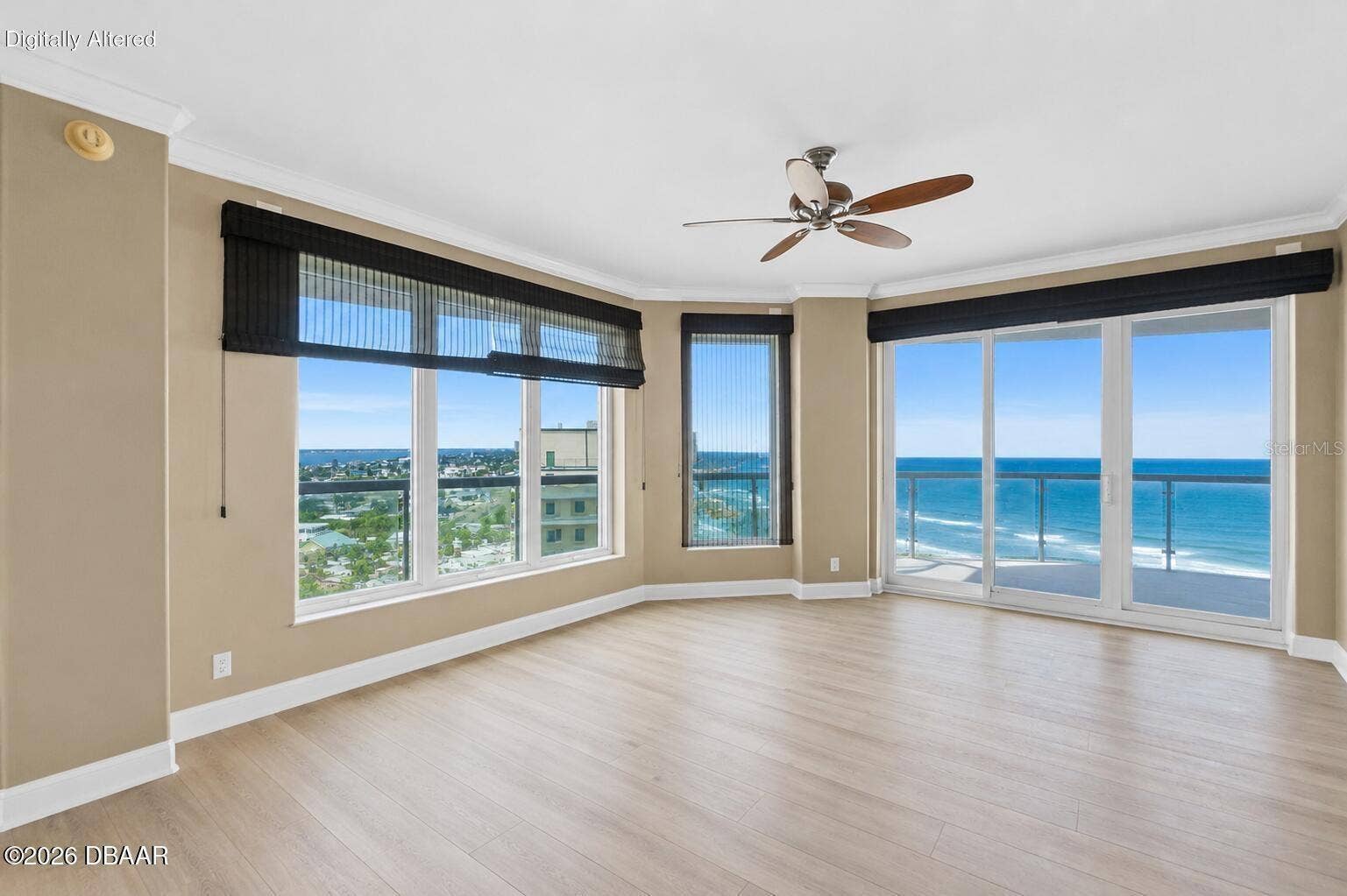 3703 S SOUTH ATLANTIC AVENUE, #1004, Daytona Beach Shores, FL 32118 Large living room with ocean views
