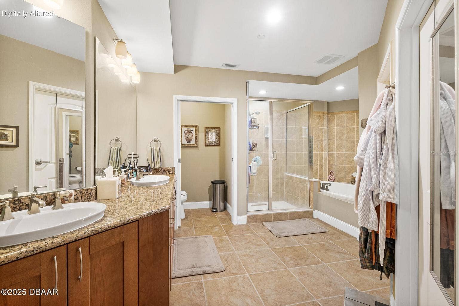 3703 S SOUTH ATLANTIC AVENUE, #1004, Daytona Beach Shores, FL 32118 Primary bathroom with double sinks