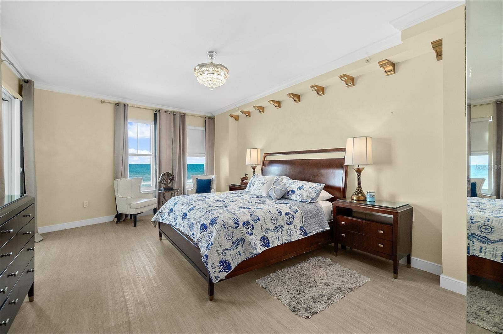 1925 S ATLANTIC AVENUE, #306, Daytona Beach Shores, FL 32118 Primary bedroom with balcony access