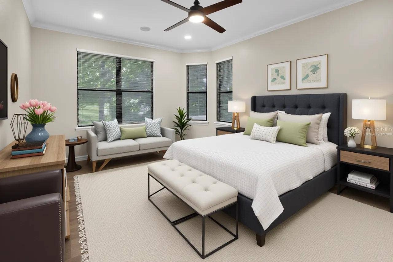 502 VICTORIA HILLS DRIVE, Deland, FL 32724 Virtually staged Primary bedroom