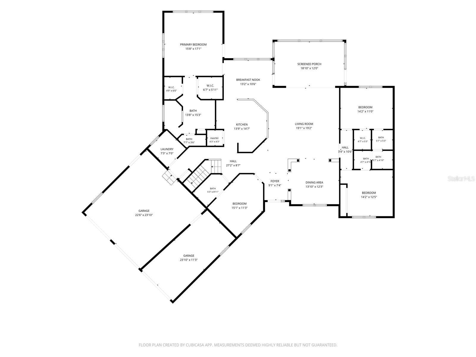 1806 GLENWOOD OAKS LANE, Deland, FL 32720 FLOOR PLAN 1ST FLOOR W/APPROX MEASUREMENTS