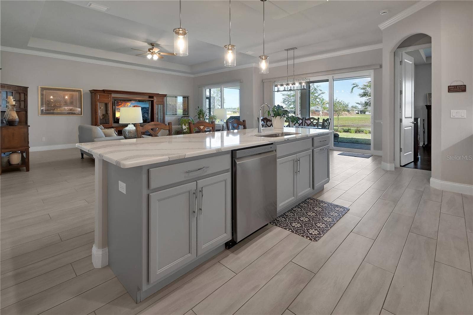 Large kitchen island