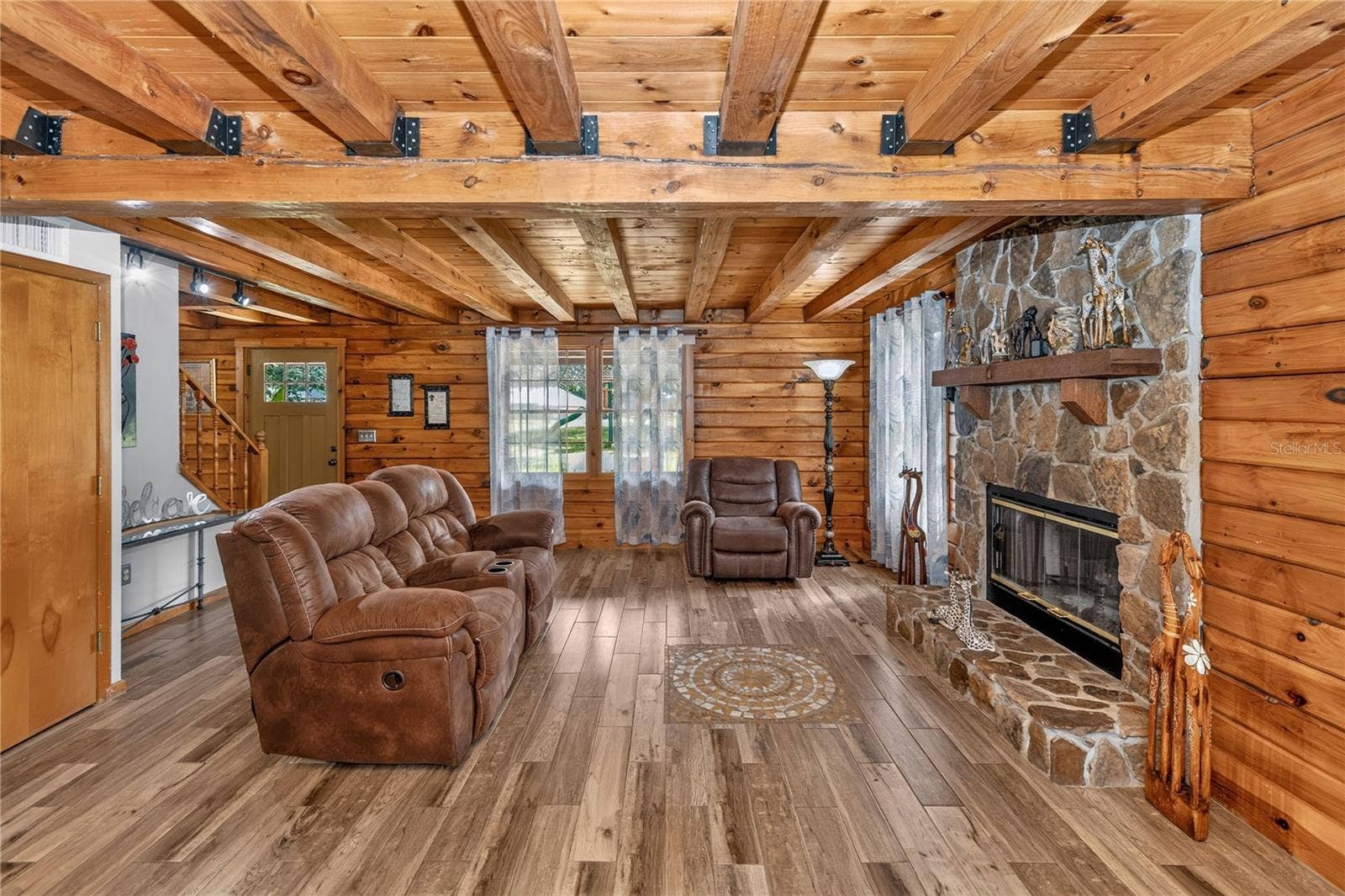 Living Room and Fireplace