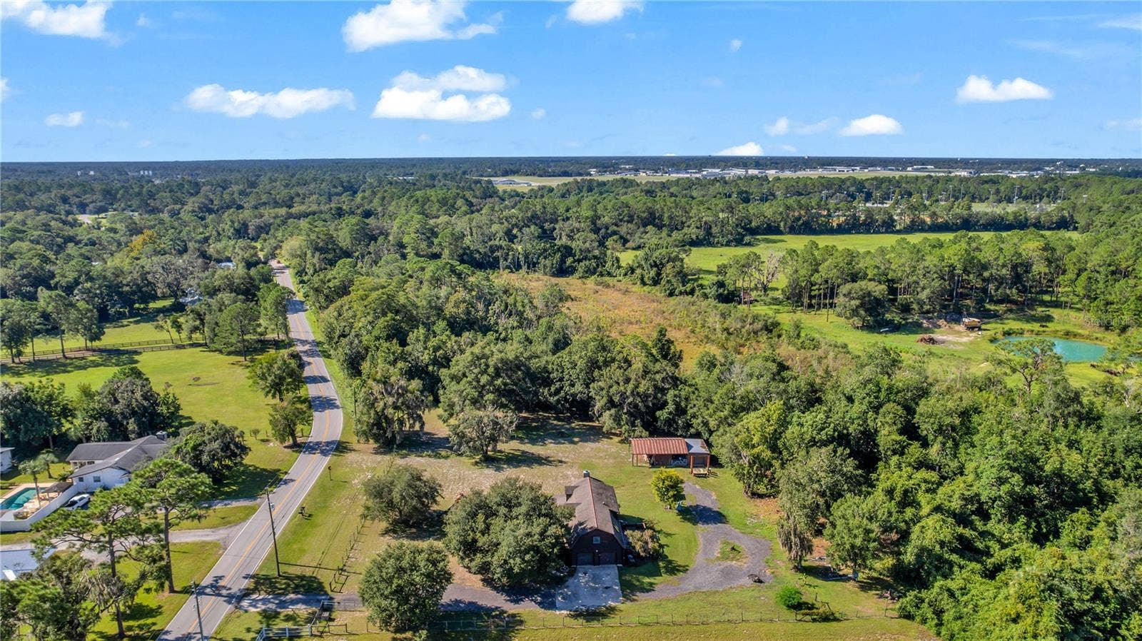 Marsh Rd with Property on Right