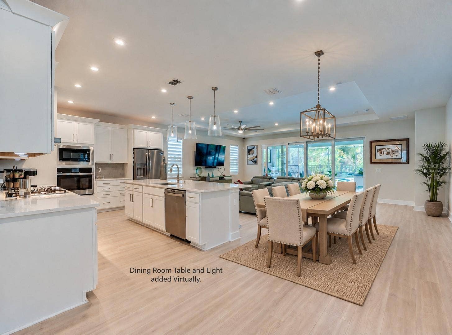 1254 VENICE COURT, Deland, FL 32724 Virtually staged dining table