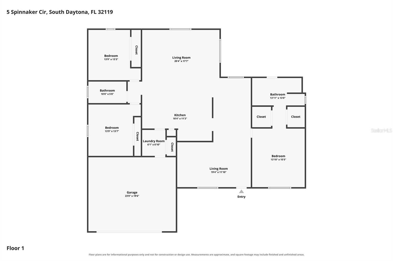 5 SPINNAKER CIRCLE, South Daytona, FL 32119 5 SPINNAKER CIRCLE, South Daytona, FL 32119
