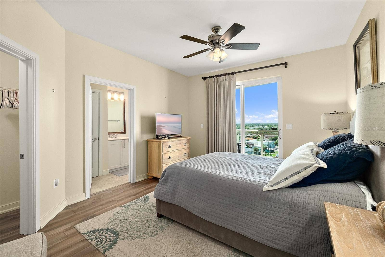 1925 S ATLANTIC AVENUE, #806, Daytona Beach Shores, FL 32118 Guest bedroom #3 with balcony access