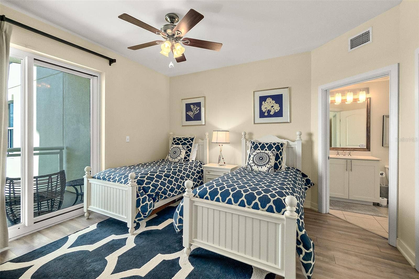 1925 S ATLANTIC AVENUE, #806, Daytona Beach Shores, FL 32118 Guest bedroom #2 with balcony access