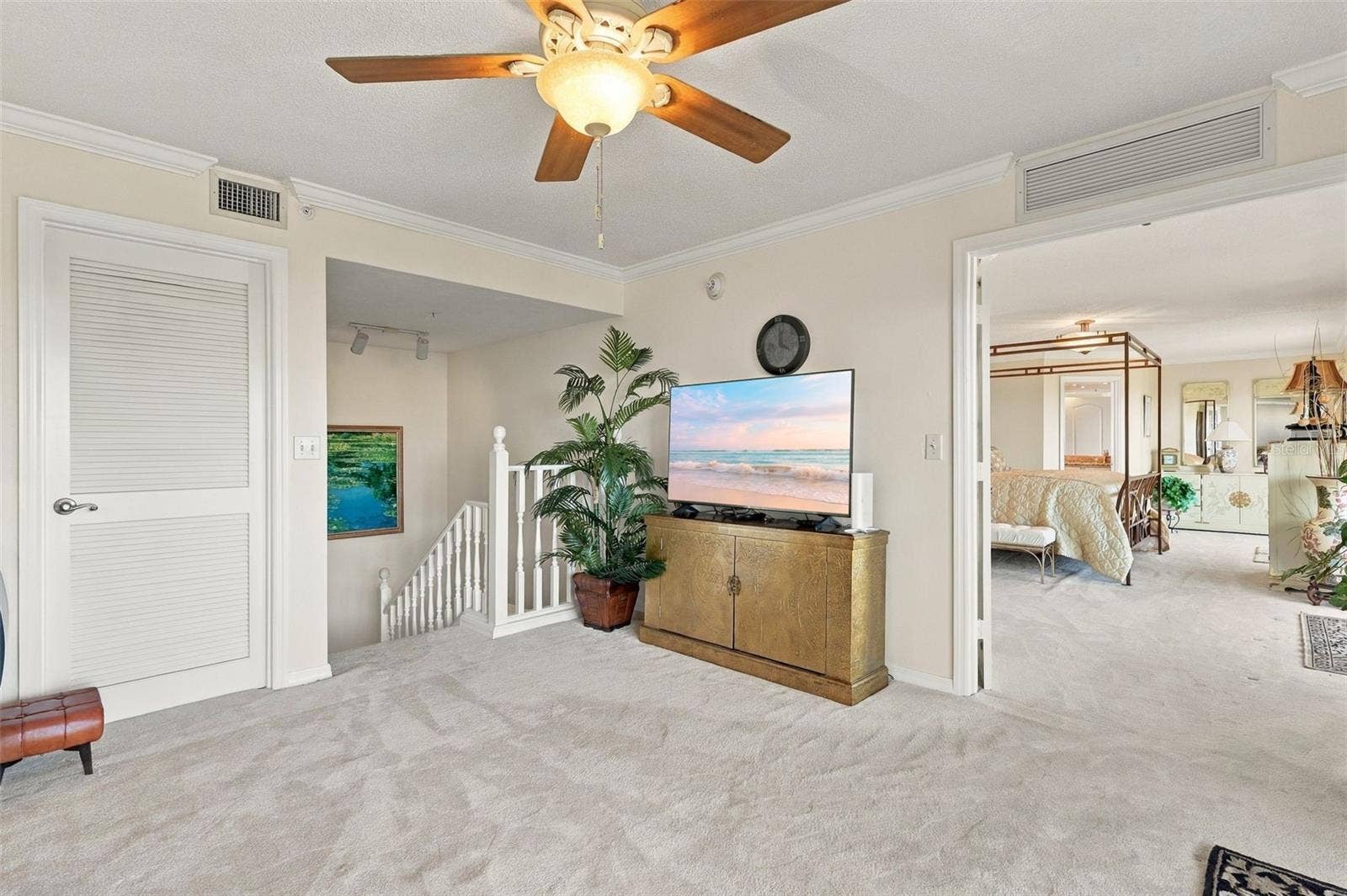 Upper level living room