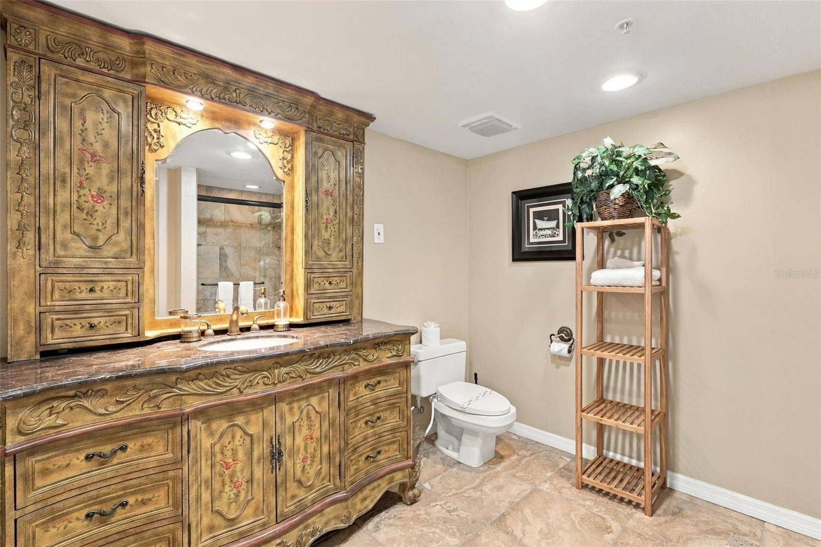 Custom built vanity