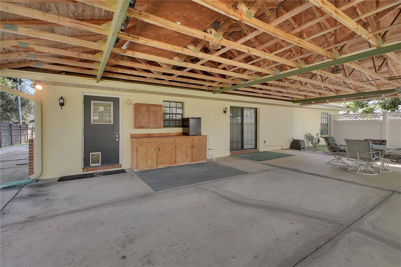25 x 37 Covered carport/patio.