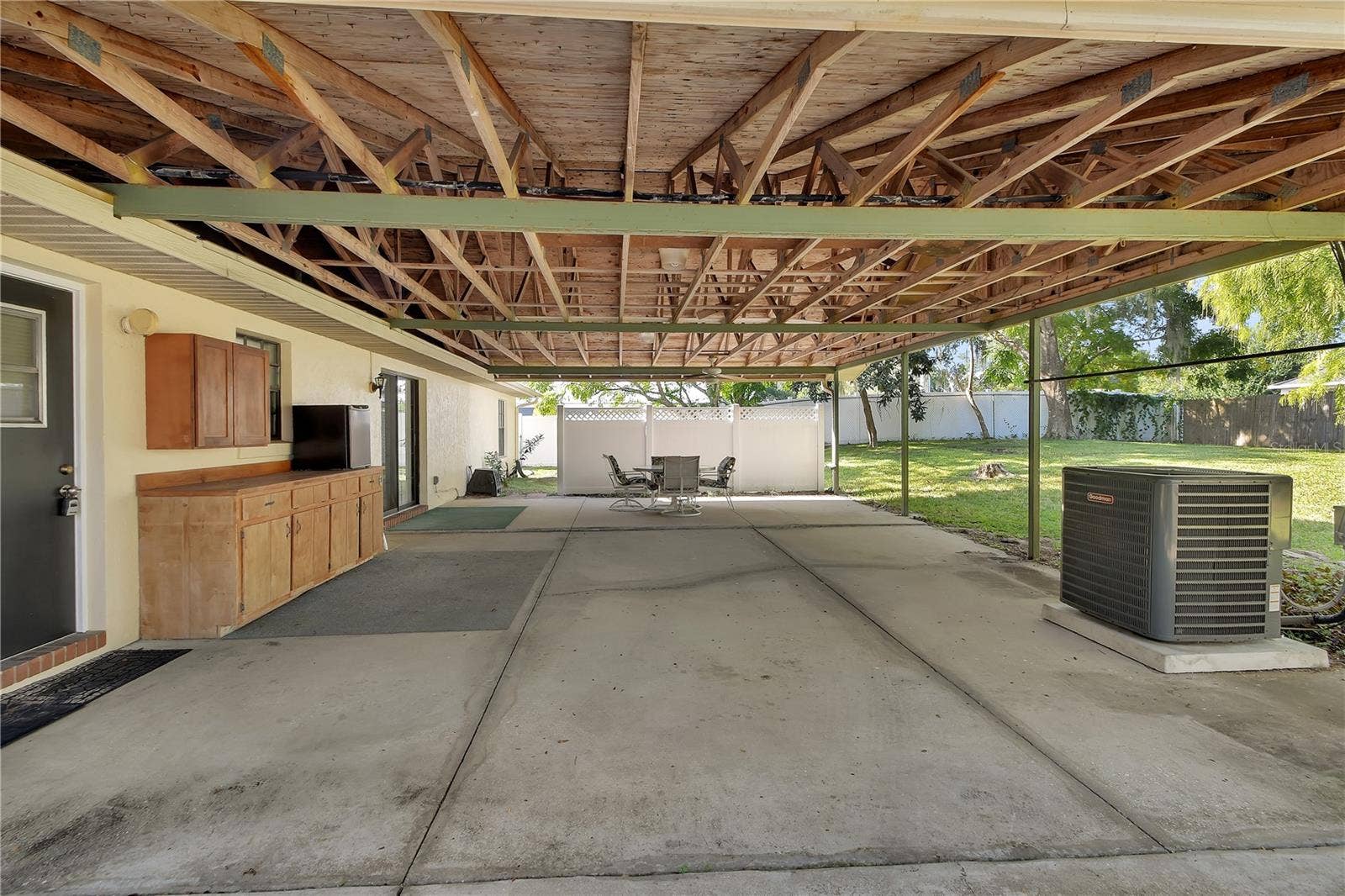 25 x 37 Covered carport/patio.