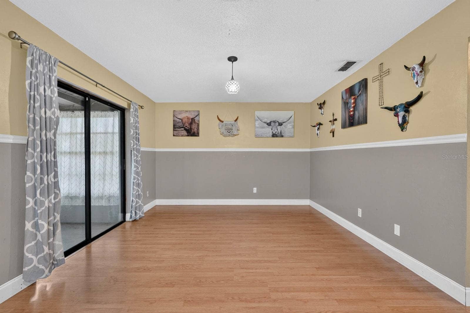 Living Area with Sliding Glass Doors