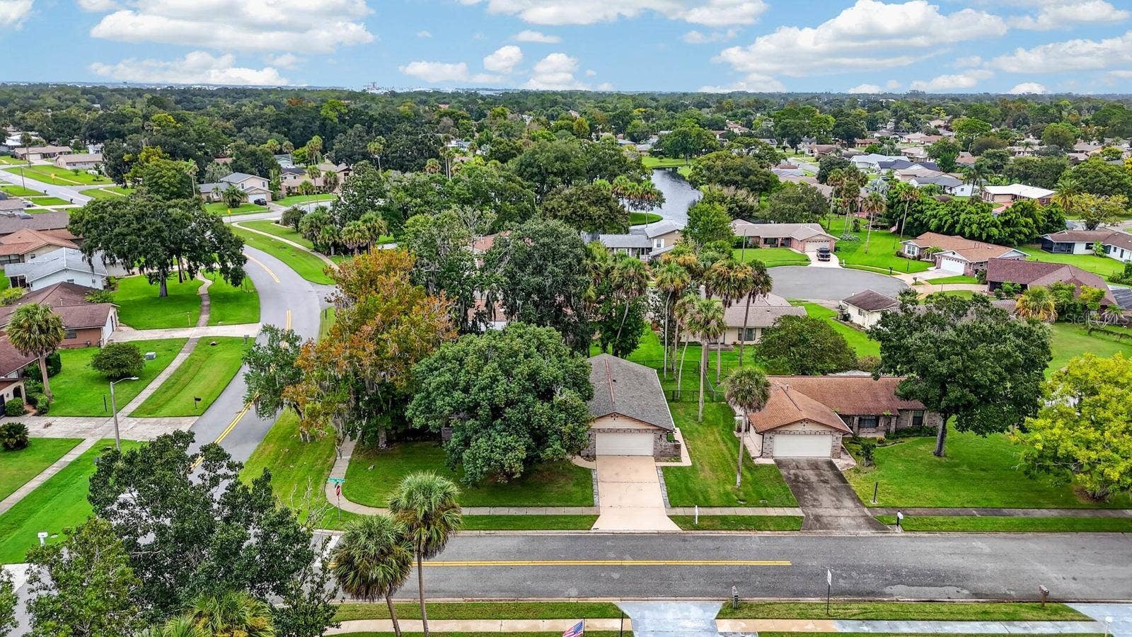 Aerial View of Home and Neighborhood