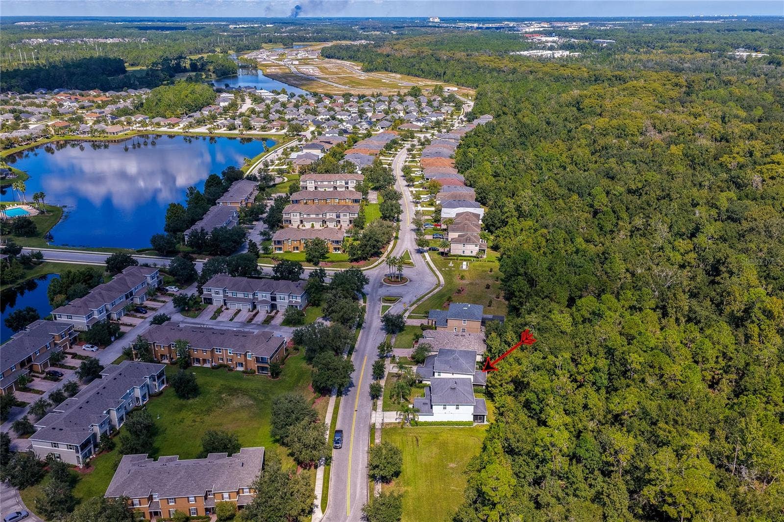 421 CHAMPION RIDGE DRIVE, Daytona Beach, FL 32124 Looking north into community