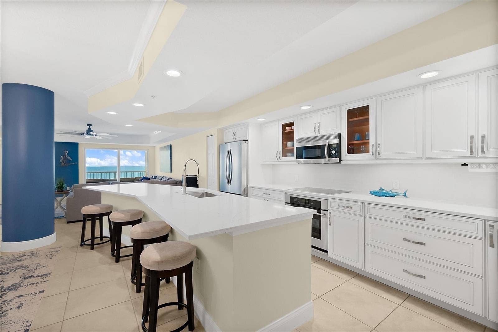 Large kitchen island