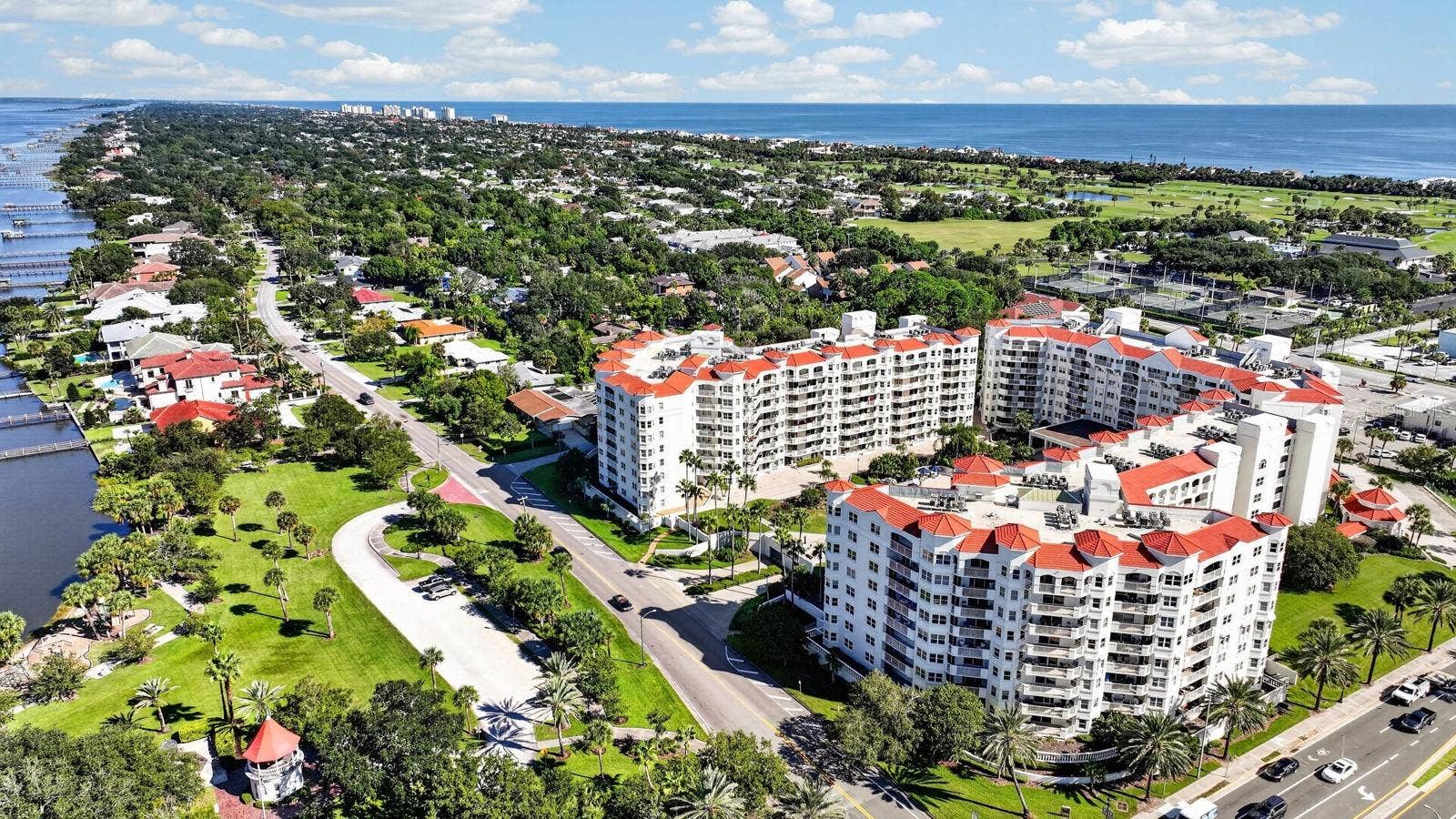 1 JOHN ANDERSON DRIVE, #301, Ormond Beach, FL 32176 DRONE IMAGES OF BUILDING
