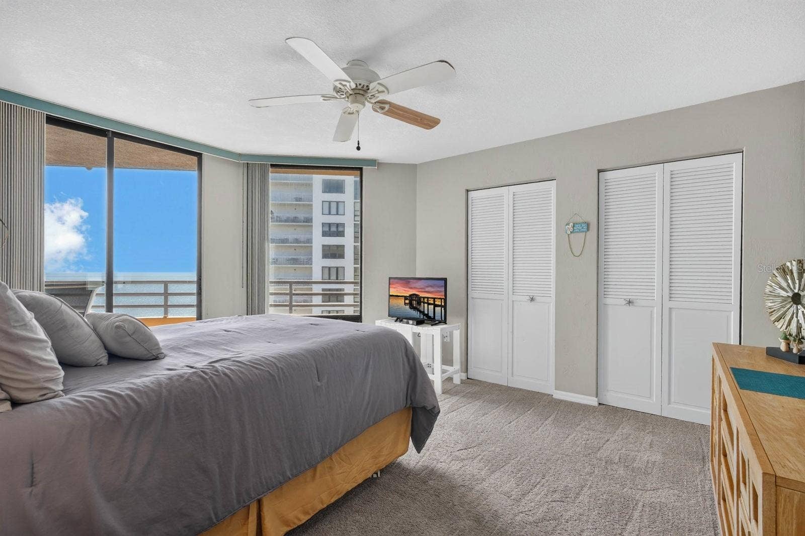 3023 S ATLANTIC AVENUE, #1106, Daytona Beach Shores, FL 32118 Bedroom with view of Halifax River