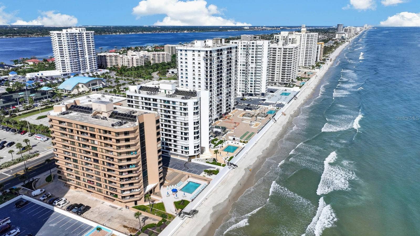 3023 S ATLANTIC AVENUE, #1106, Daytona Beach Shores, FL 32118 View from ocean to Halifax River