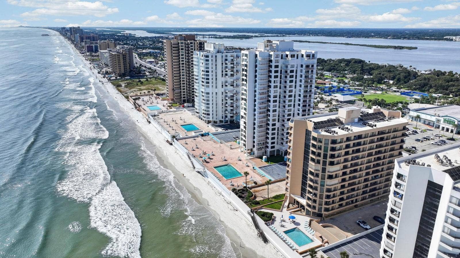 3023 S ATLANTIC AVENUE, #1106, Daytona Beach Shores, FL 32118 View from ocean to Halifax River