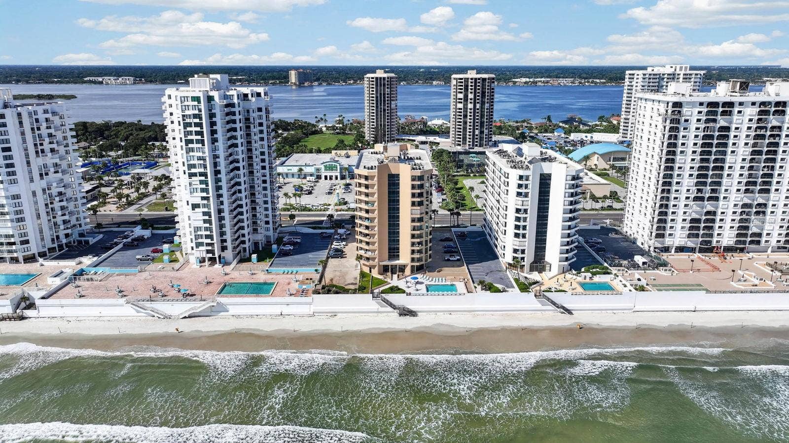 3023 S ATLANTIC AVENUE, #1106, Daytona Beach Shores, FL 32118 View from ocean to Halifax River