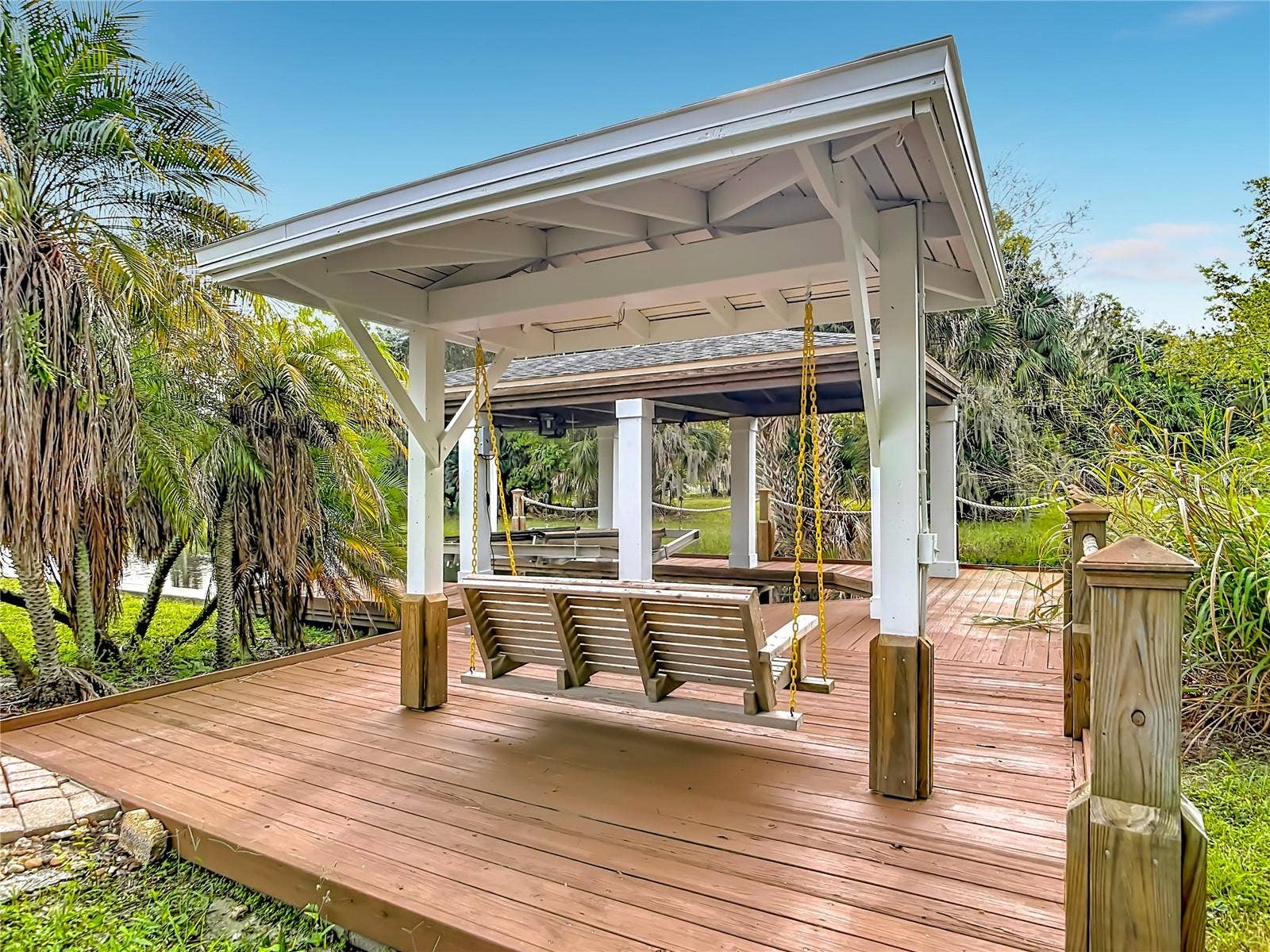 Deck & boathouse