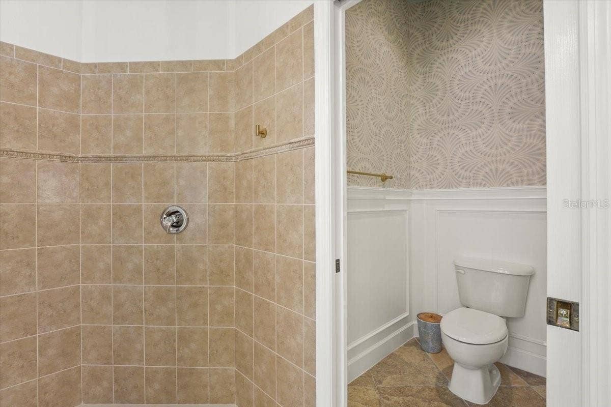 Primary Shower entrance/water closet