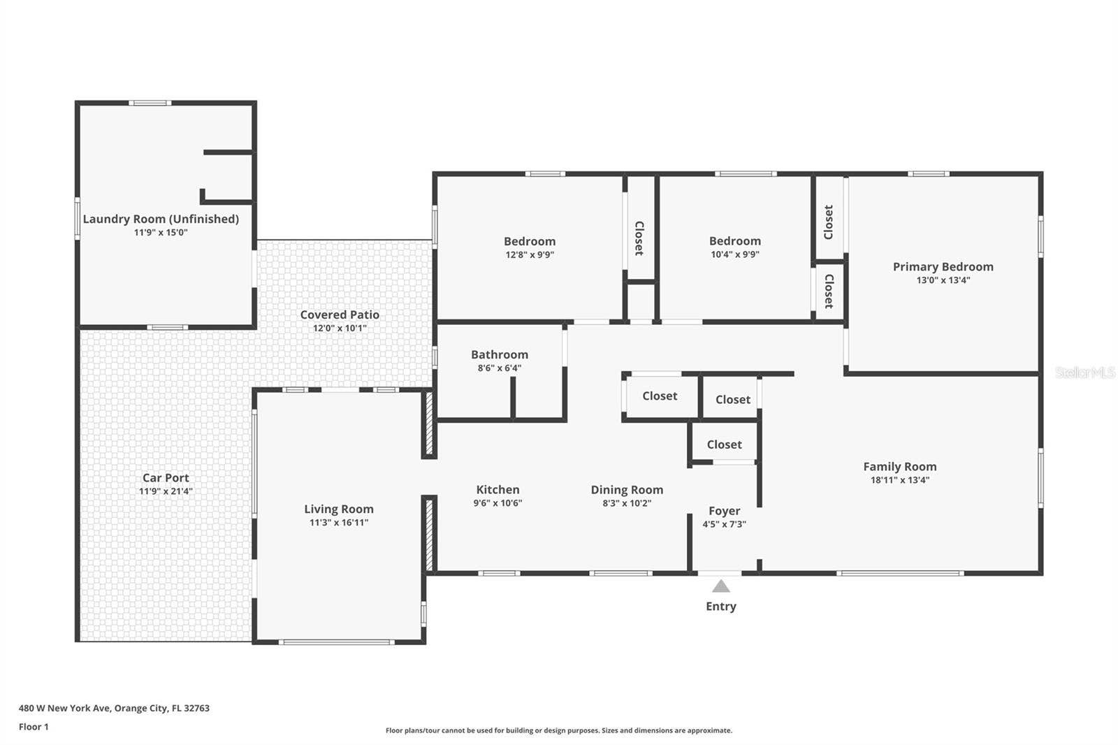 480 W NEW YORK AVENUE, Orange City, FL 32763 Floor Plan