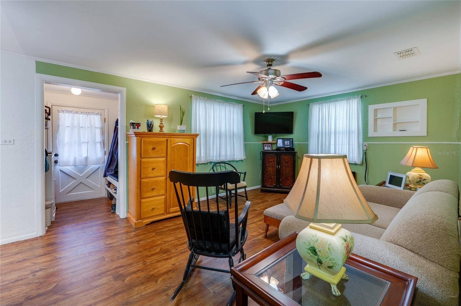 Living room and entry