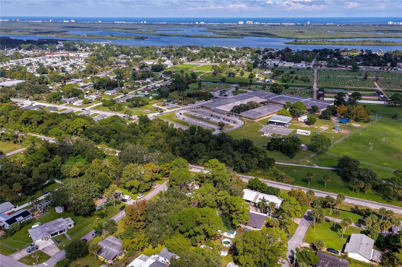 Not far from river and beach