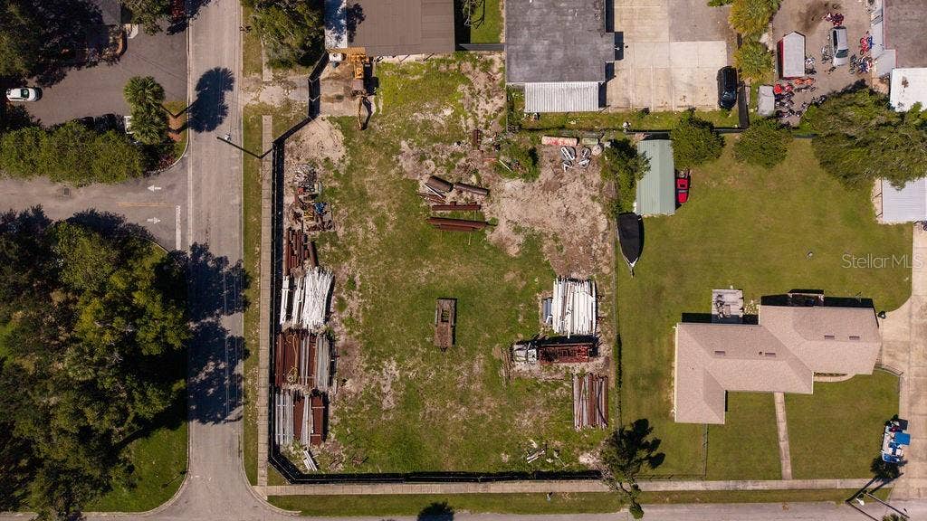 219 S SPRING GARDEN AVENUE, Deland, FL 32720 Aerial of vacant lot zoned B4 with frontage on Voorhis to the South and Dexter to the East